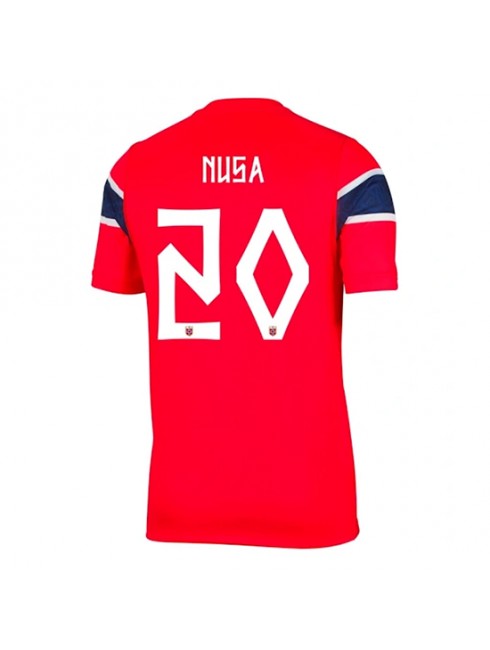 Muži Futbalové oblečenie Nórsko Antonio Nusa #20 MS 2026 Krátky Rukáv - Domáci Muži Futbalové oblečenie Nórsko Antonio Nusa #20 MS 2026 Krátky Rukáv - Domáci